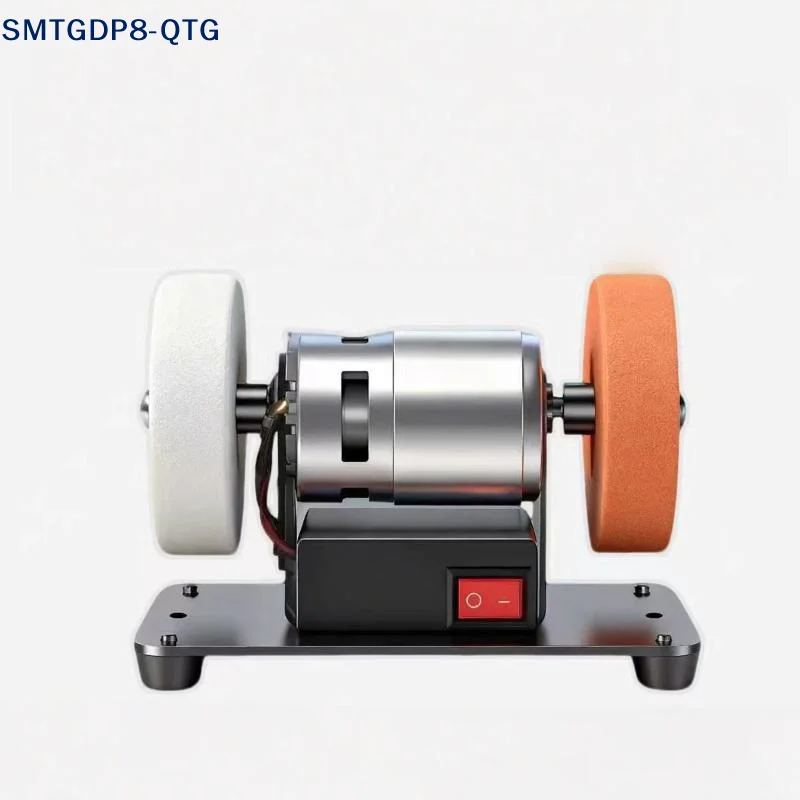 *1Pc Electric Bench Grinder Sanding Machine Electric Small Sander With 2 Wheels 5 Adjustable Speed For Metal/Jewelry/Knives/Wood