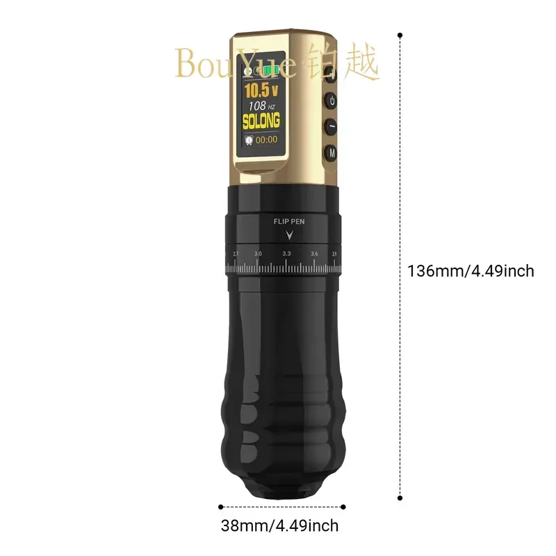 Portable Tattoo Machine Pen Kit Wireless Rotary Device Precision Stroke Control Universal Tool for Artists with Battery Power