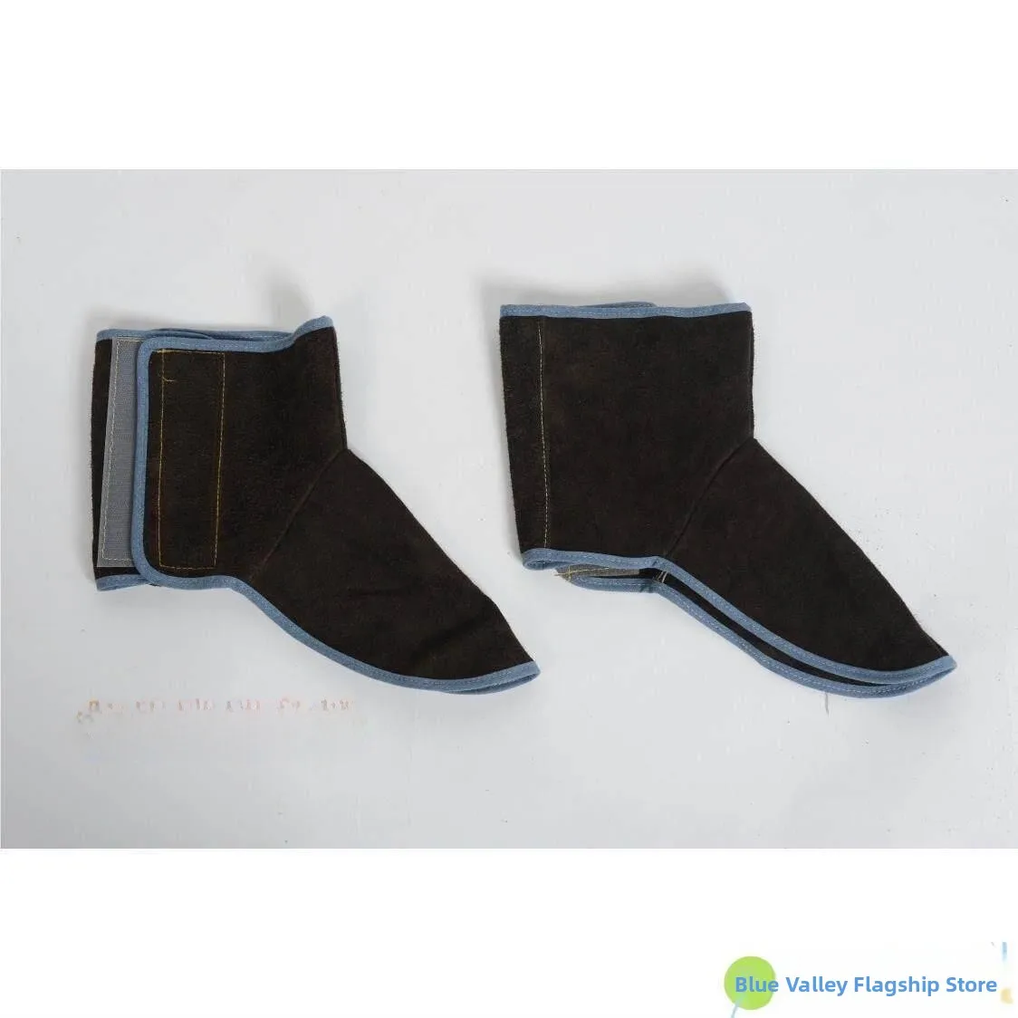 

Защитные накладки на ноги из натуральной воловьей кожи для сварщиков, удлиненная версия, от ожогов, средства защиты труда, защита для ног