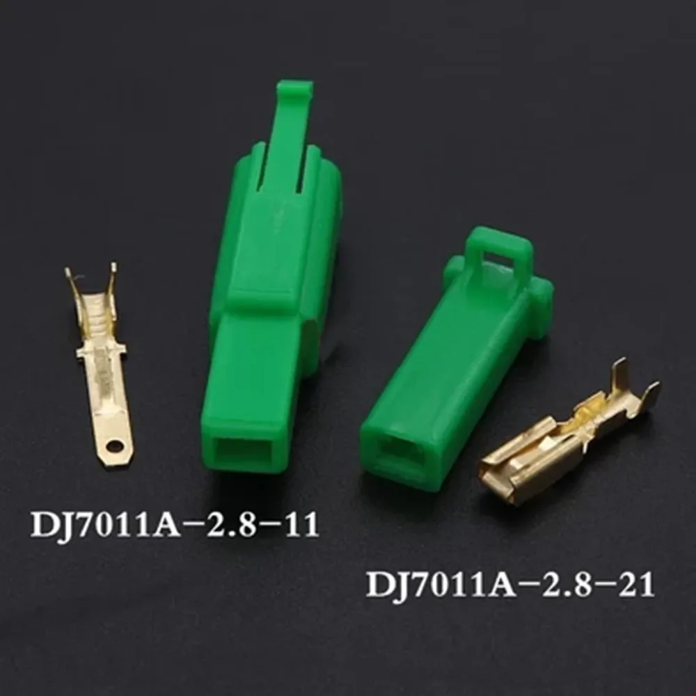 5set 2.8mm 1P 2P 3P 4P 6P Automotive Electrical Wire Connector Male Female Cable Terminal Plug Kits Motorcycle Car Green