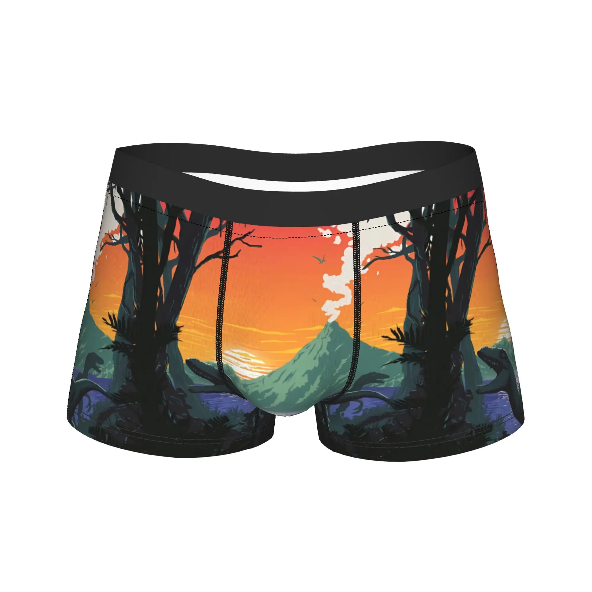 الجوراسي بارك الملابس الداخلية مضحك السروال مخصص DIY السراويل ملخصات للرجل 3D الحقيبة زائد حجم الجذع