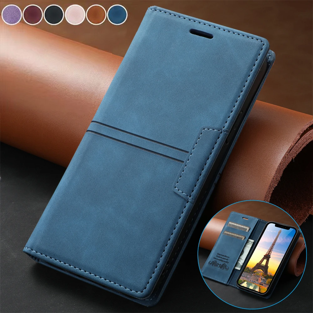 Luxury Leather Phone Case For Google Pixel 9 8 7 6 Pro XL 8A 7A 6A 8Pro 9Pro 5G Flip Book Card Holder Wallet Magnetic Phone Bag