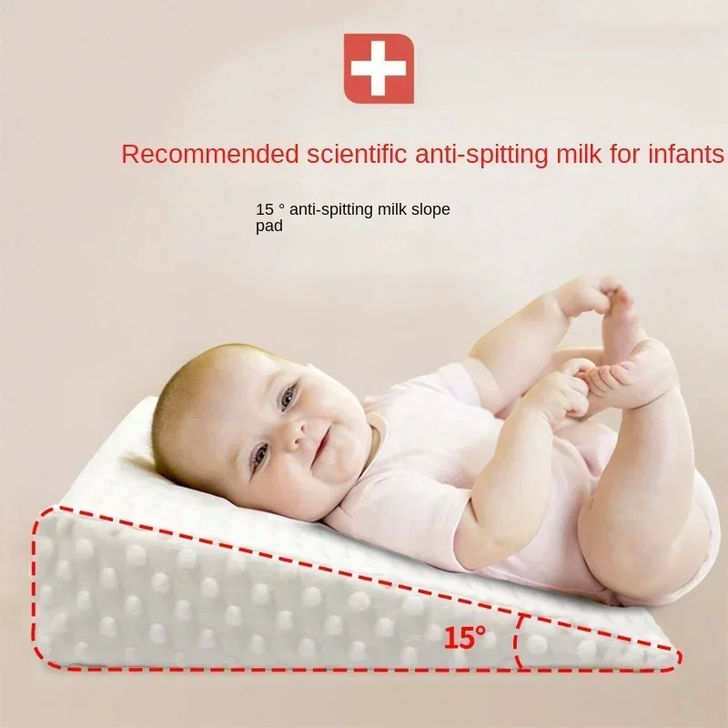 Infant Anti Vomiting Inclined Pillow Newborn Memory Side Feeding Anti Suffocation Breathable Anti Slip Multifunctional Pillow