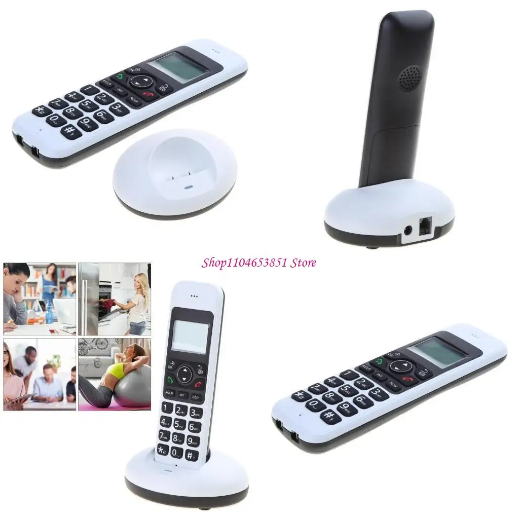 

D1006 Desk Phone with Caller Display Wireless Landline Desktop Telephone for Hotels, Offices and Homes Handsfree Answer