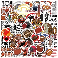 50pcs American Rugby Football Stickers PVC Decal Travel Luggage Guitar Fridge Laptop Waterproof Cool Graffiti Sticker