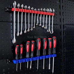 Screwdriver Organizer Hand Tool Holder Plastic Rail Wrench Organizer Rack Garage Workshop Tool Cabinet Hardware Display Hanger