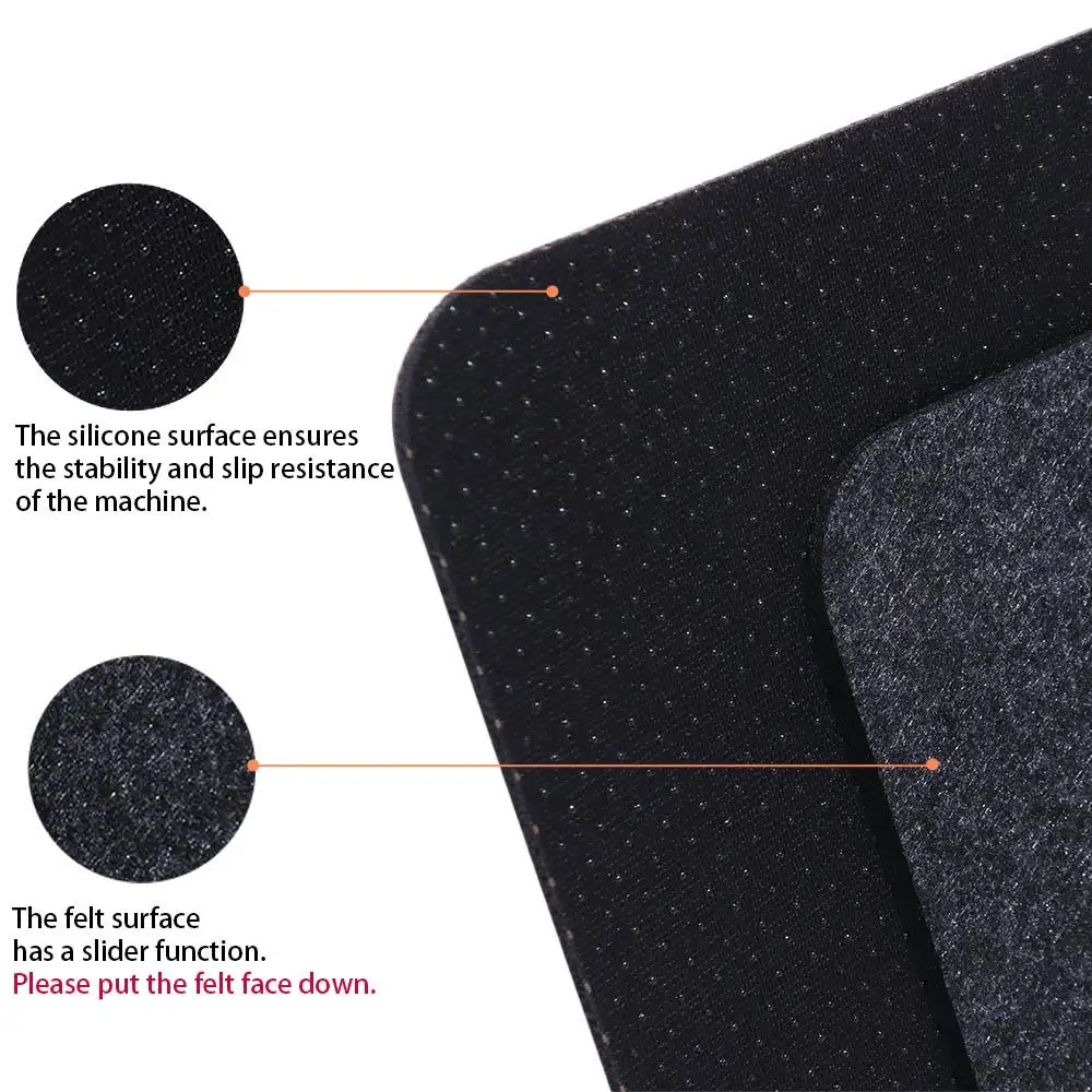 

2pcs Non-slip Air Fryer Heat Resistant Pad Heat Insulation Rectangle Coffee Maker Mat Silicone Surface Felt