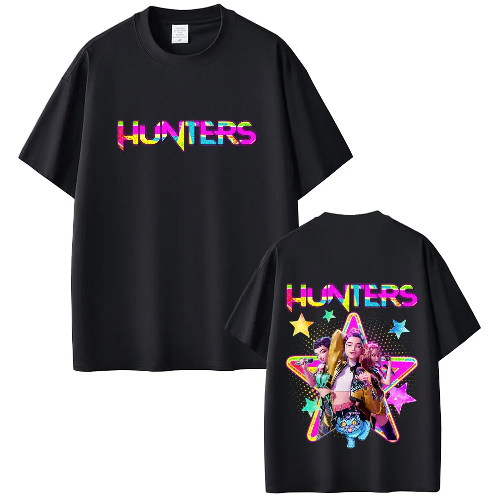

KPop Demon Hunters Rumi Mira Zoey Derpy Tiger Graphic T-shirts Men Women Cartoon Oversized T Shirts Unisex Fashion Streetwear