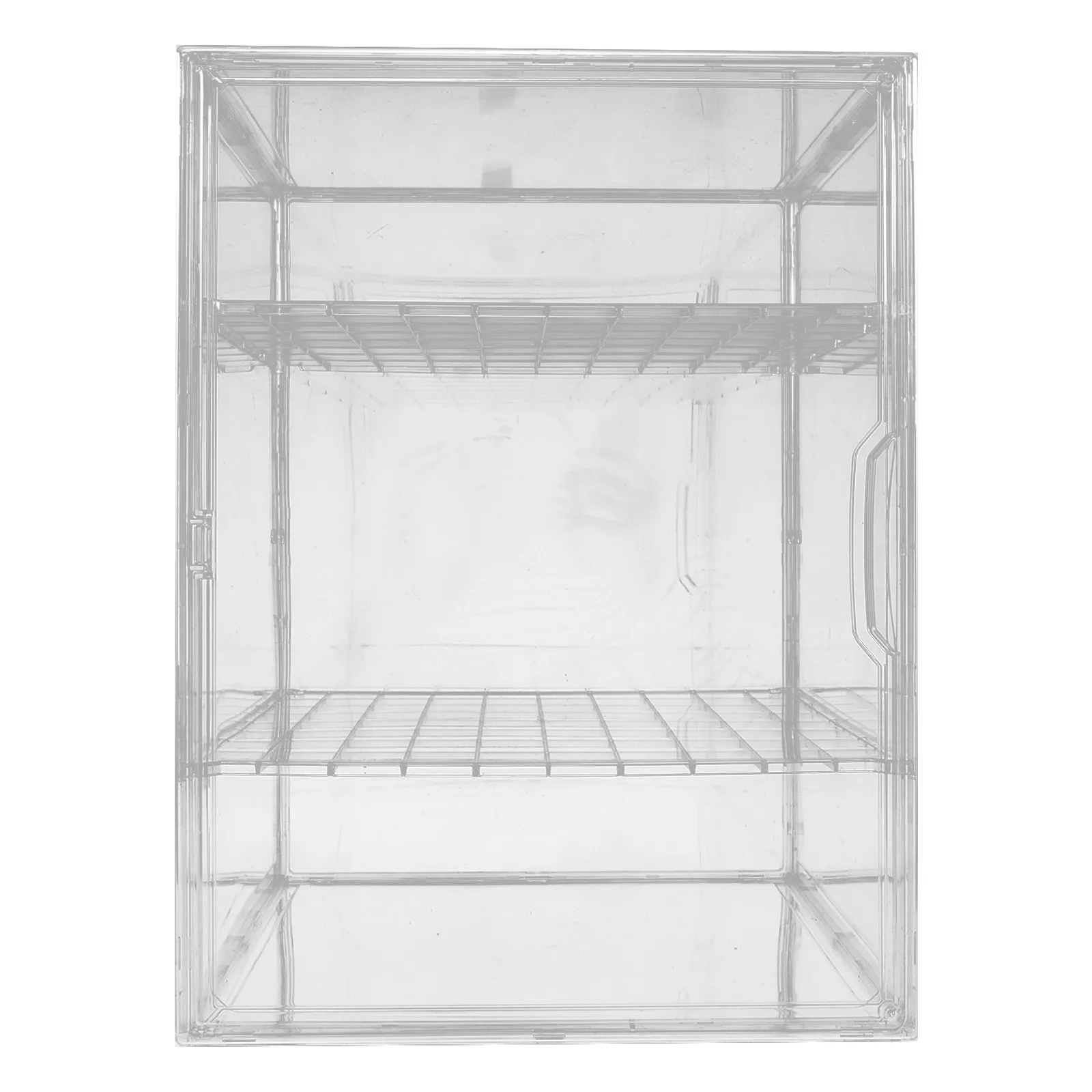 Transparent Three-Layer Bread Display Cabinet Large Capacity Bakery Showcase Shelf Food Storage Organizer for Cake Pastry Shop