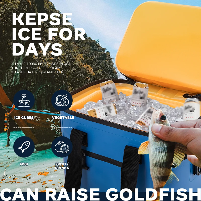 

840D TPU Waterproof Picnic Camping Insulated Soft Cooler Bag Customized Cooler Lunch Bag Cooler Bag for Food