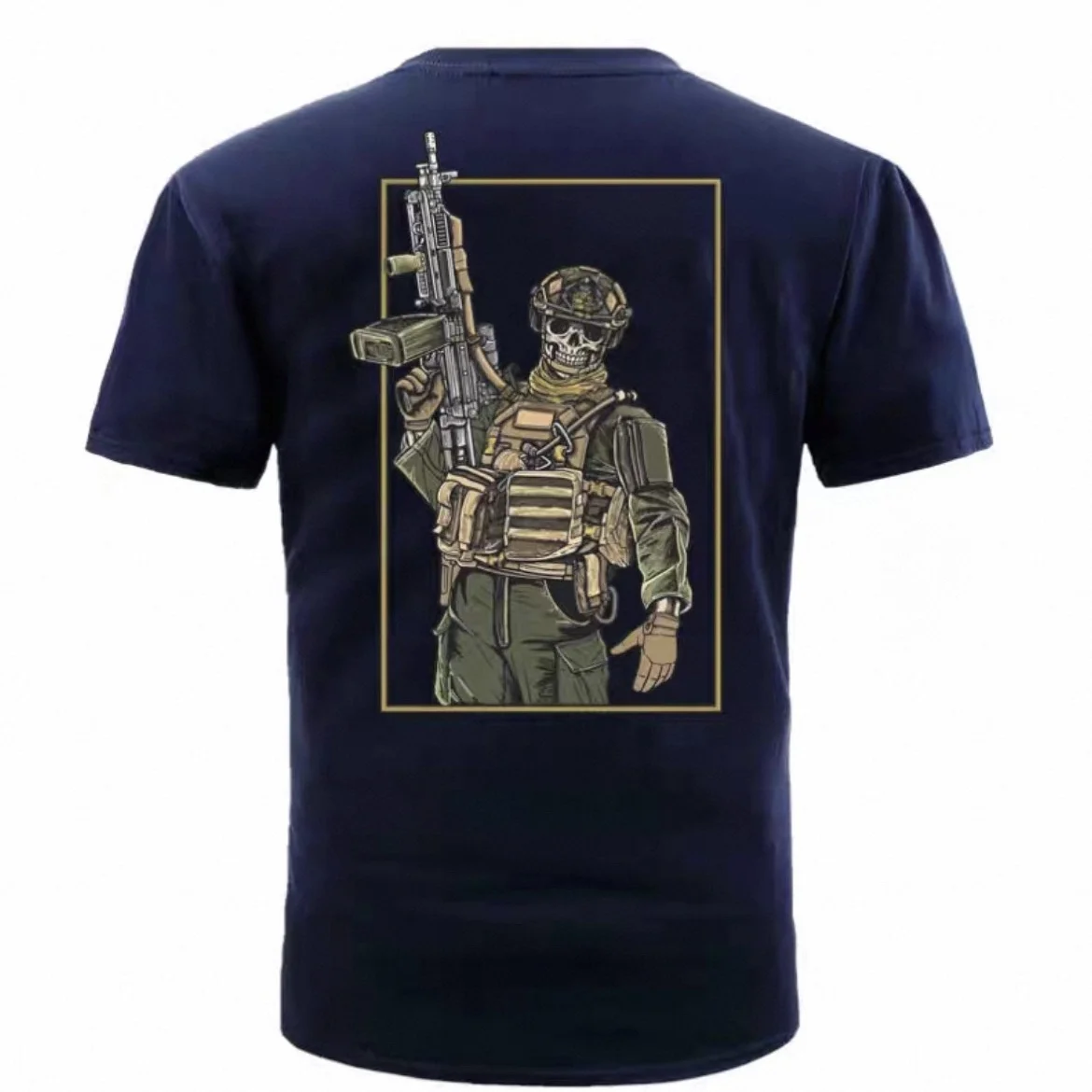 2026 Tough Guy Club Men's Military-themed Summer New Pure Cotton Printed T-shirt Round-neck Short-sleeved Tactical Military Fan view 4