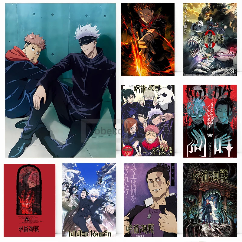 Popular Japanese Anime Jujutsu Kaisen Canvas Painting Classic Comics Prints Canvas Painting Wall Art Pictures Home Room Moder