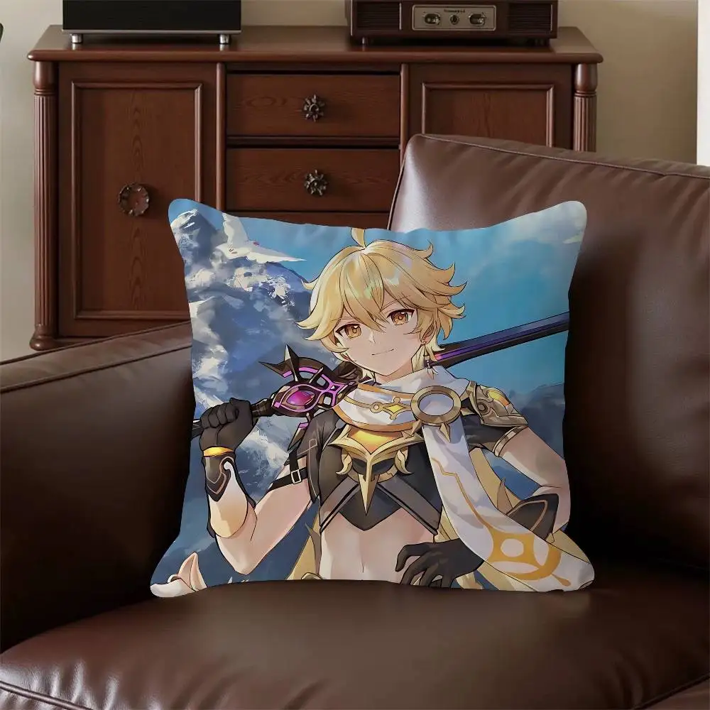 غطاء وسادة A-aether GI غطاء وسادة قابل للإزالة وقابل للغسل - كتان ناعم لجميع المواسم