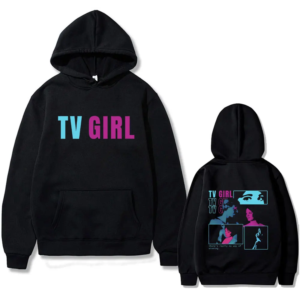 

TV Girl Who Really Cares Graphic Print Hoodie Unsiex Casual Fleece Cotton Pullover Men Women Fashion Vintage Oversized Hoodies