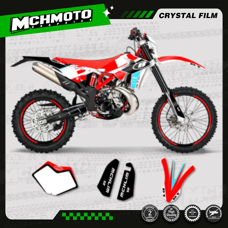 MCHMFG Motorcycle Team Motorcycle Decal Stickers For Beta RR 2018-2019 2018 2019 250 300 350 -009