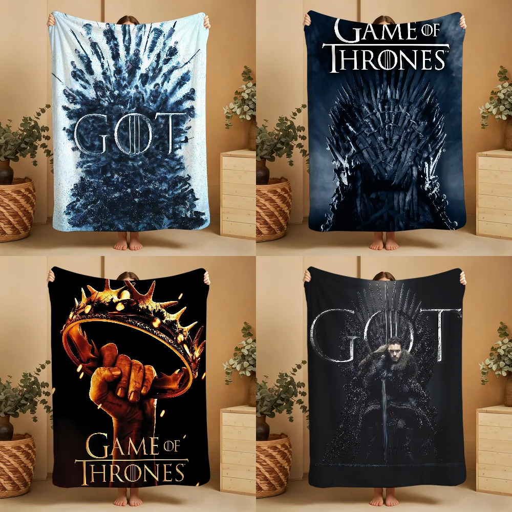 HN G-GameS Of T-ThronesS Blanket Soft Warm Furry Throw Super Kids Toys Bed Sofa Car Cradle