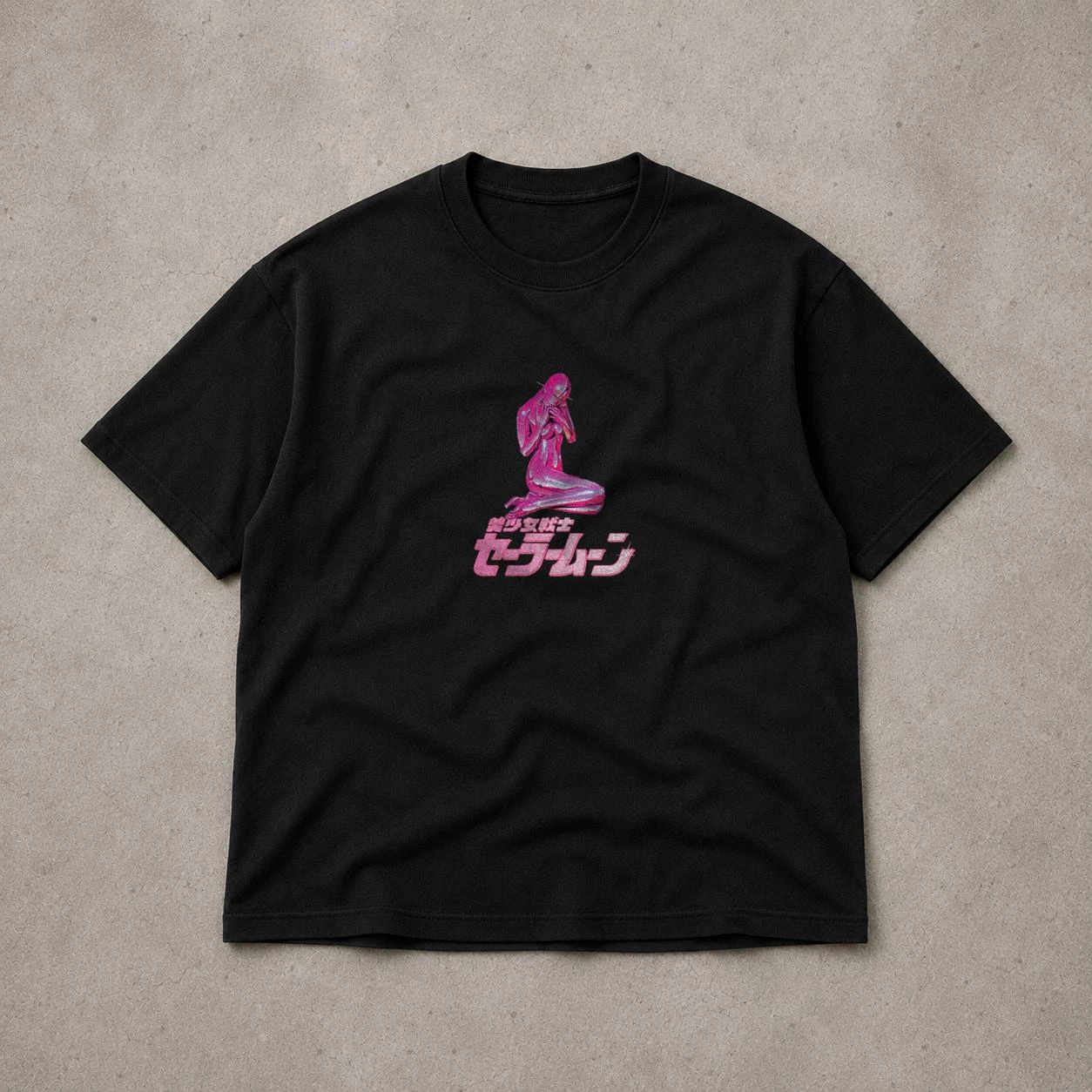 Vintage Vaporwave Style Aesthetic Sexy Robot Graphic Tee Cotton Mens Womens T-Shirt Summer Streetwear