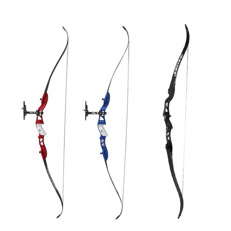 SPG Knockdown Recurve Bow 20-32 Pounds Archery Metal Riser Left and Right Junior Adult Practice Gear with Arrow Rest Sight