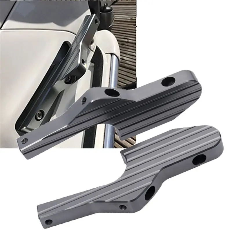 AC76-For Piaggio VESPA GTS300 GTV 200 250 300IE Extended Rear Passenger Footrest Rearward For Motorcycle Titanium Color