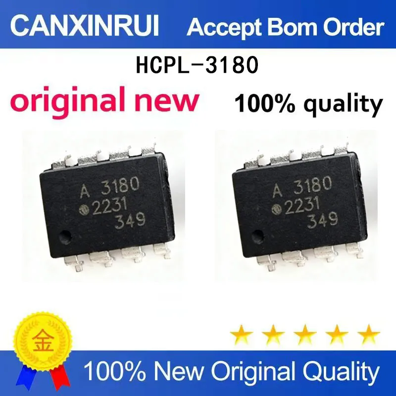 (5-100 Pieces)Brand new original HCPL-3180 silk screen A 3180 SOP8 spot chip IC