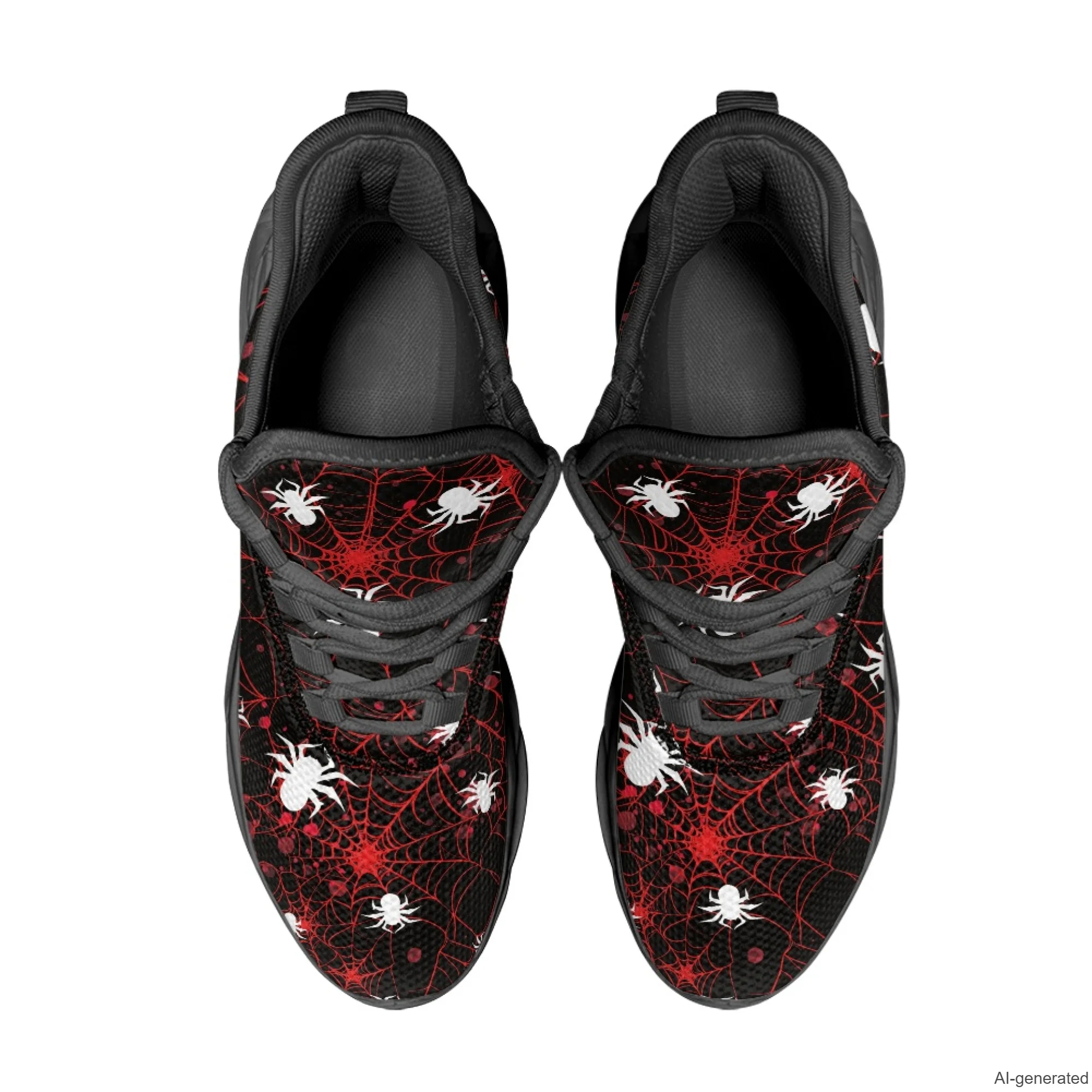 XIXIRIMIDO Max Soul Shoes Halloween Spider Web Print Running Shoes for Men Casual Fashion Women Snakers Walking Shoes 35-48