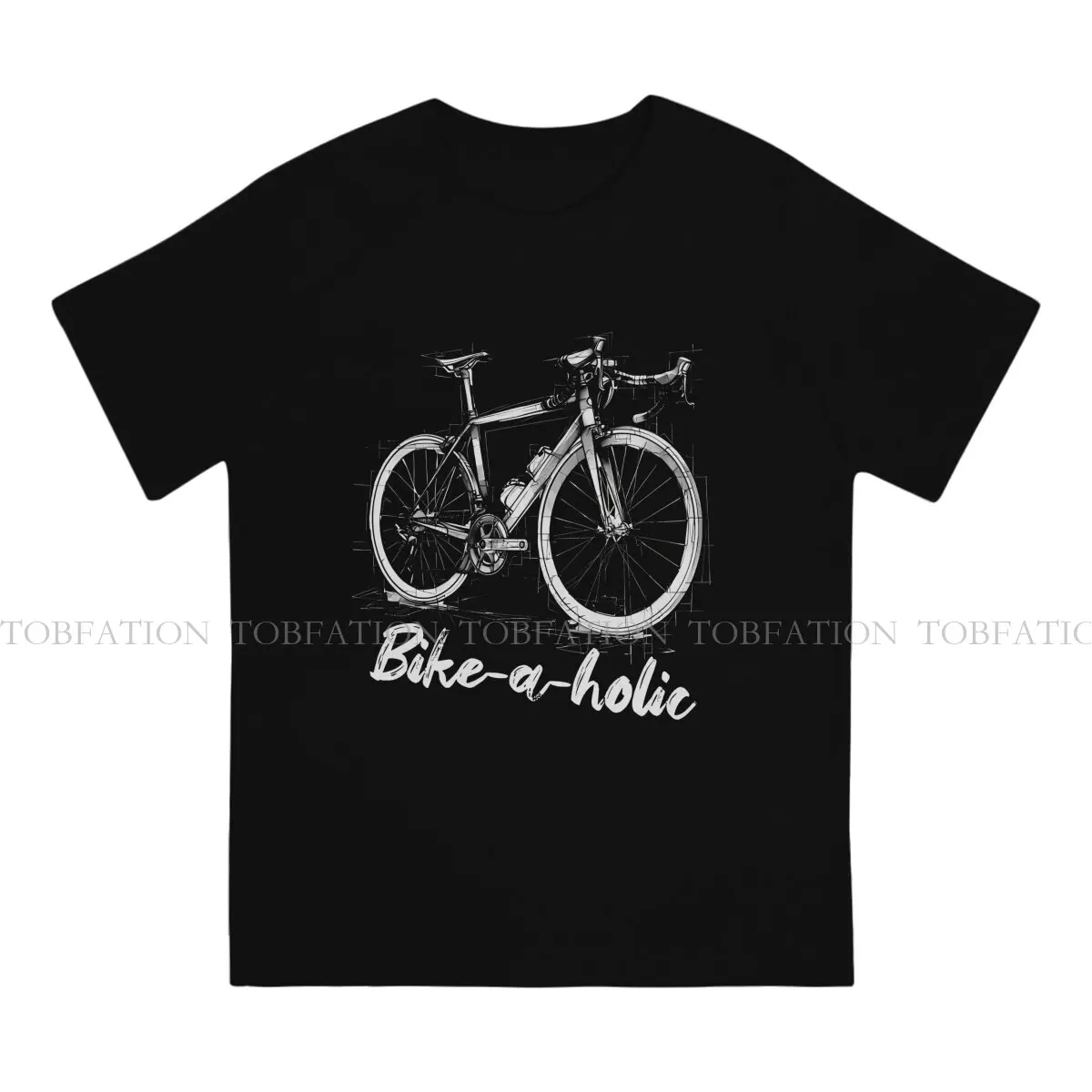 Bike-A-Holic Cycling T-Shirt Graphic TShirt Bike Bicycle Cycling Style Tops Leisure T Shirt Male Tee Special