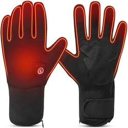 Neve veados luvas térmicas homem mulher inverno elétrico aquecido ciclismo luva à prova dwaterproof água bateria recarregável moto eletrica acampamento