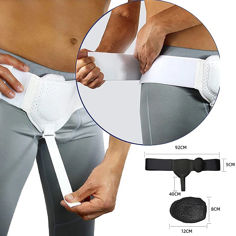 Nuevo Cinturón de Hernia (1 unidad) para Hernia Inguinal Deportiva, Soporte, Alivio del Dolor, Recuperación, Correa Transpirable