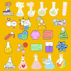Experimental Chemistry Series brooch Enamel Pin Jacket personality accessories Friends and children cute Gift