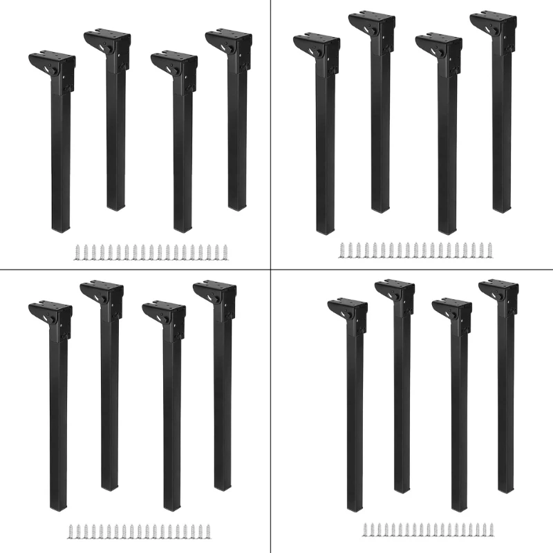 Metal Legs for Tables Foldable Furniture Legs with Screws 20cm/25cm/30cm/35cm