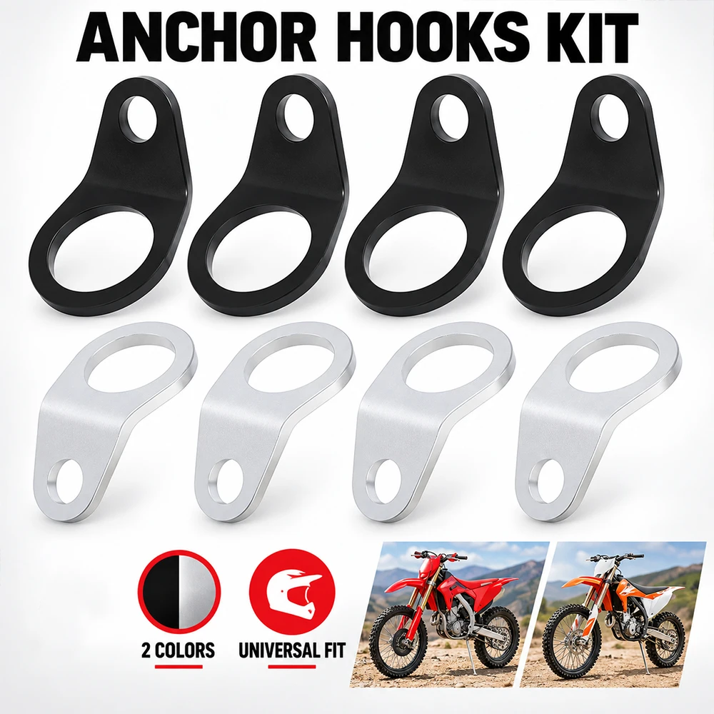 Motorcycle Tie Down Anchor Hooks Kit Strap Mount Brackets For Surron Honda KTM Yamaha CRF XC EXC 85 125 250 Dirt Bike Motocross