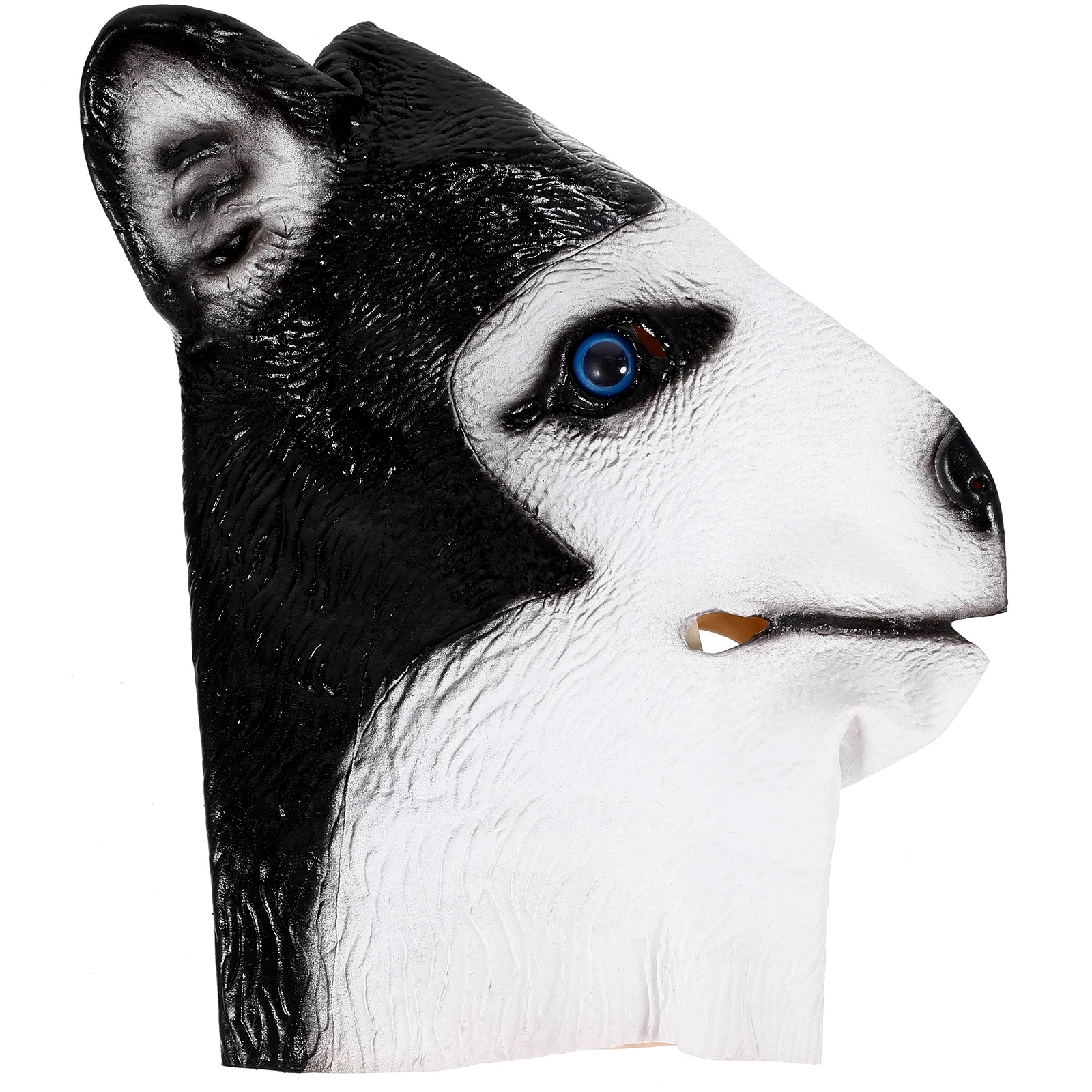 

Eco Friendly Natural Latex Dog Head Mask For Halloween Costume Props Adult Lifelike Husky Face Breathable Durable