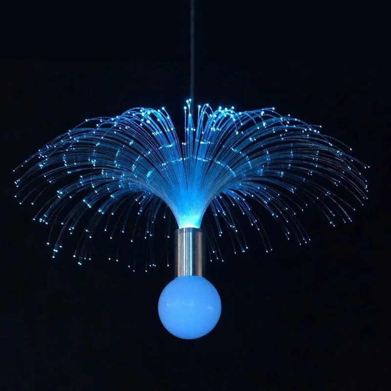 

Led colorful jellyfish lamp Dandelion new optical fiber wedding banquet restaurant clear bar outdoor indoor lamp