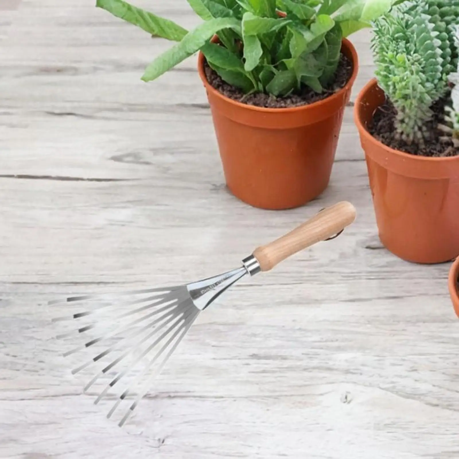 

Садовые грабли Садовые ручные грабли 9-зубчатые легкие деревянные ручки Садовые маленькие грабли для листьев для очистки листьев и мусора