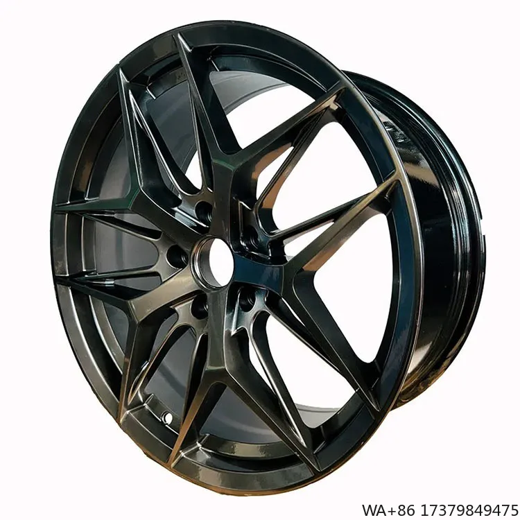 

New Trending 5X114.3 Car Wheel 18 Inch 18*8J 5X112 Muti-Spoke Gloss Black Alloy Passenger Car Wheels