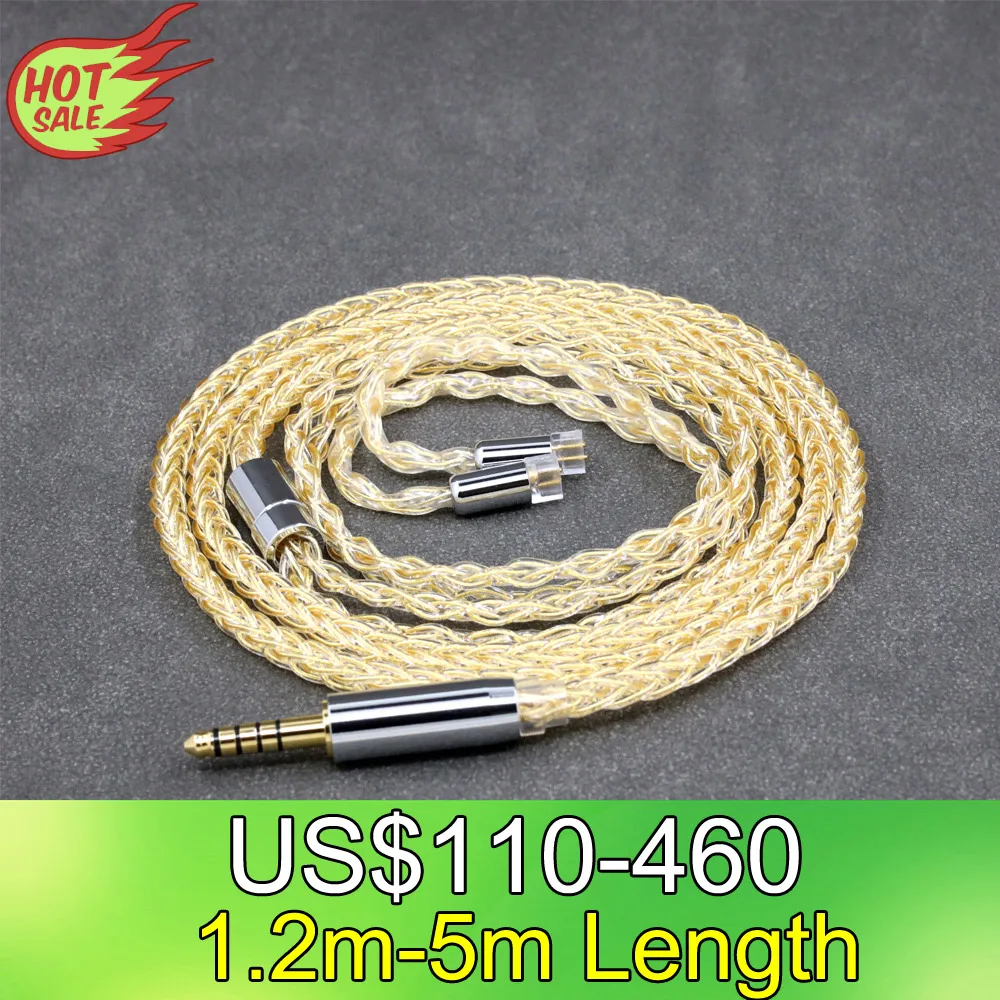 

8 Core 7n Pure Silver 24k Gold Plated DIY Earphone Headset Cable For UE11 UE18 pro QDC Gemini Gemini-S Anole V3-C V3-S 8421