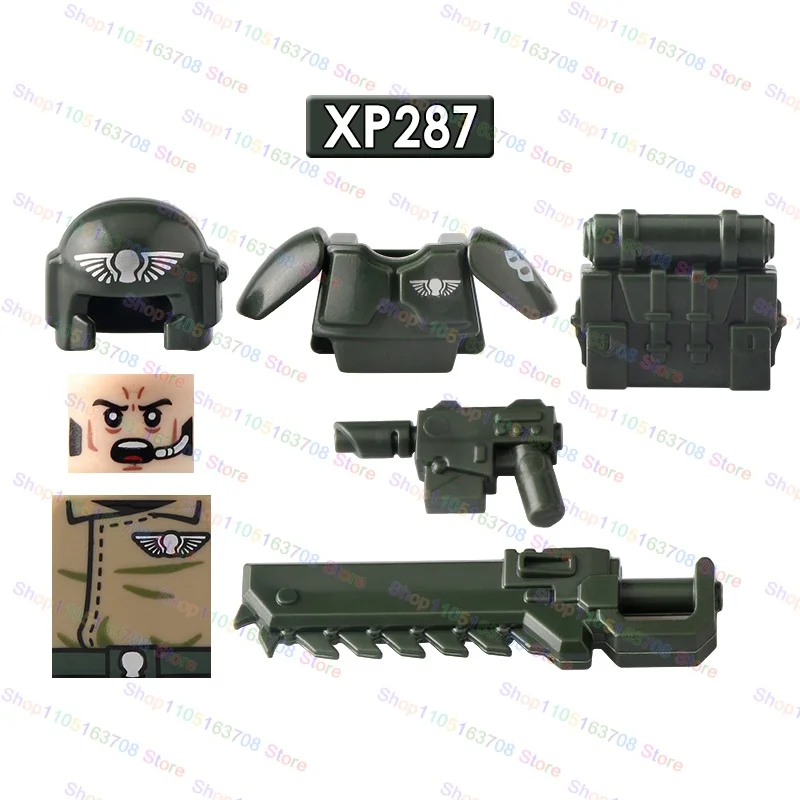 Military Imperial Guard Heavy Engineering Assault Team Signal Corps Commander Action-figuren Montage Modell Bausteine Spielzeug