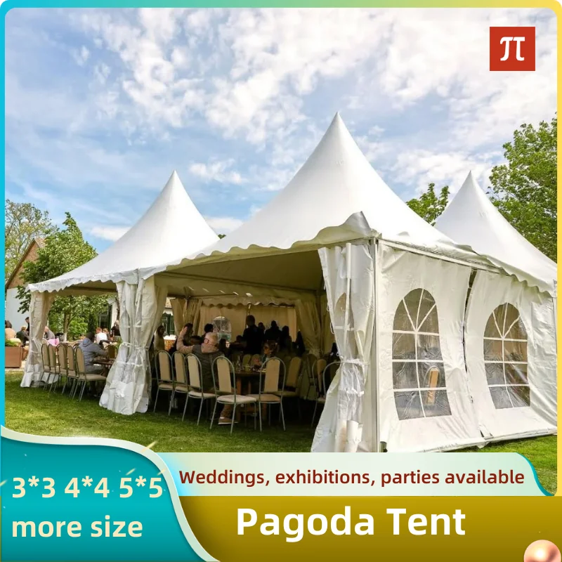 

100 200 Person Tent Heavy Duty Waterproof Sunproof PVC Pagoda Tent for Outdoor Event Wedding Party Trade Show