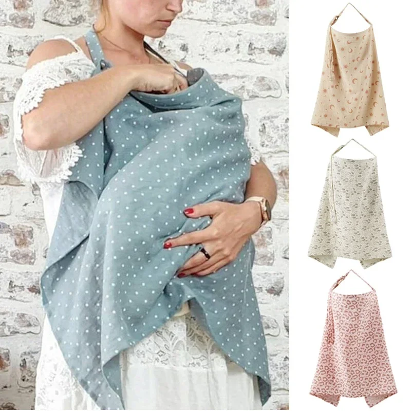 

Cotton Breastfeeding Cover Mother Outing Nursing Covers Adjustable Privacy Baby Feeding Breastfeeding Apron Stroller Blanket