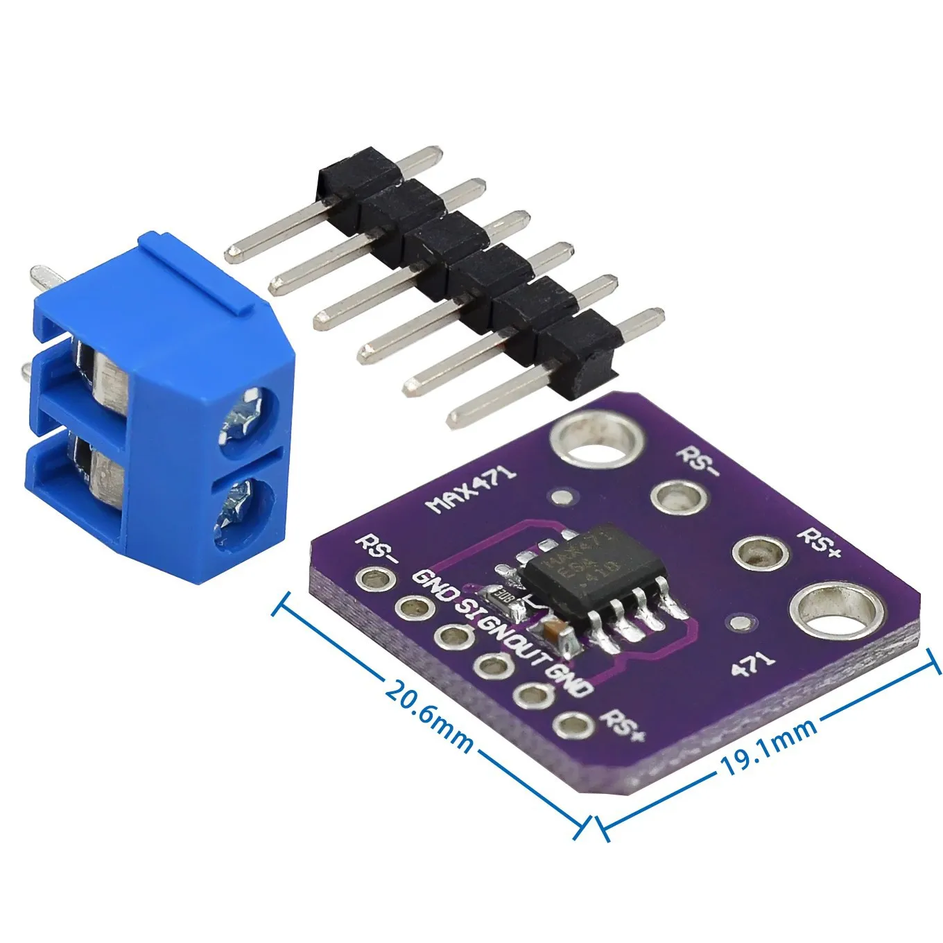 Max471 Voltage Current Sensor Module For Arduino AVR Tester Board 5V DC 3-25V 0-3A Resistive Voltage Divider GY-471 Sensors