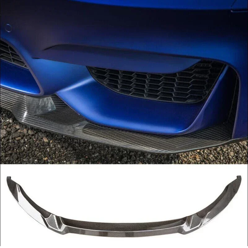 Carbon Fiber Look ABS Front Bumper Splitter Fit BMW F80 F82 F83 M4 M3 2015-2020