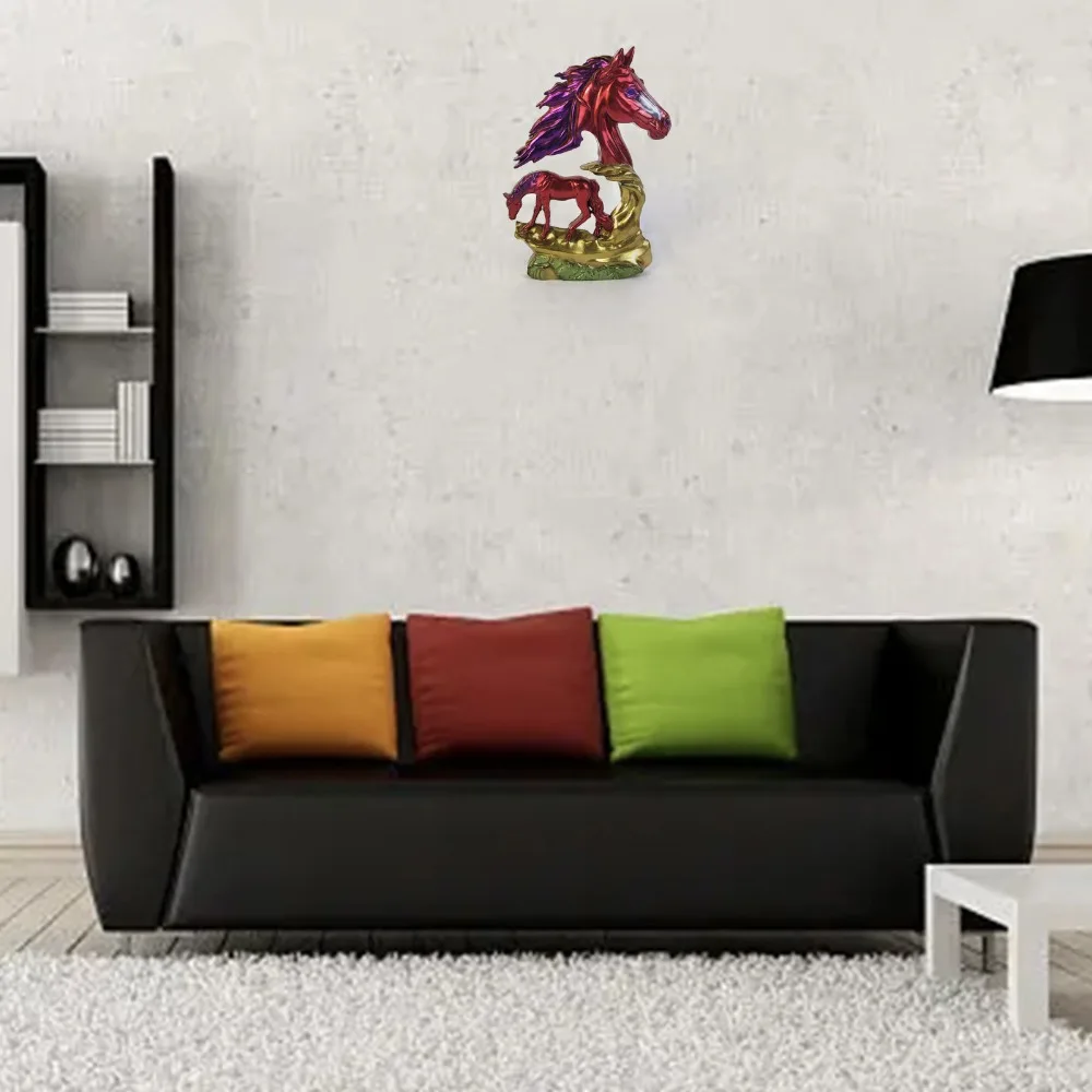 Skeleton Horse Sculpture Ornament Silicone Mold DIY Living Room Wall Stickers Hanging Impression Horse Epoxy Resin Molds