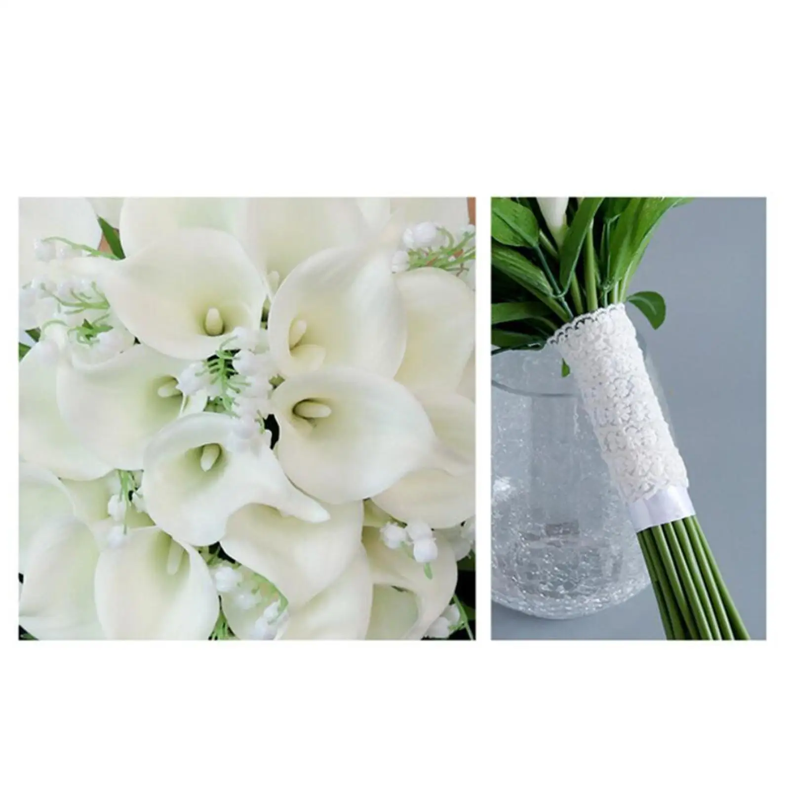 Mariée de mariage, bouquet de Calla, fleurs artificielles, pour fête de cérémonie