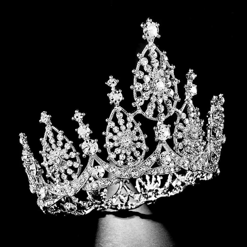

European and Crown Miss Women Tiara Rhinestone Headpiece Wedding Bridal