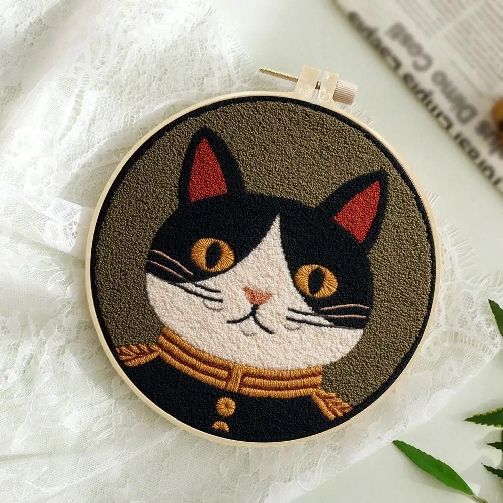 

at Punch Needle Embroidery Coaster Set For Adult Punch Needle Embroidery Set Animal Tufting Coaster Art and Crafts