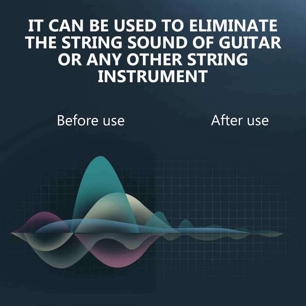 

Simple Chic Design Sound Reduction Wear-Resistant For Guitar String Noise Control Guitar Practice Mute Tool