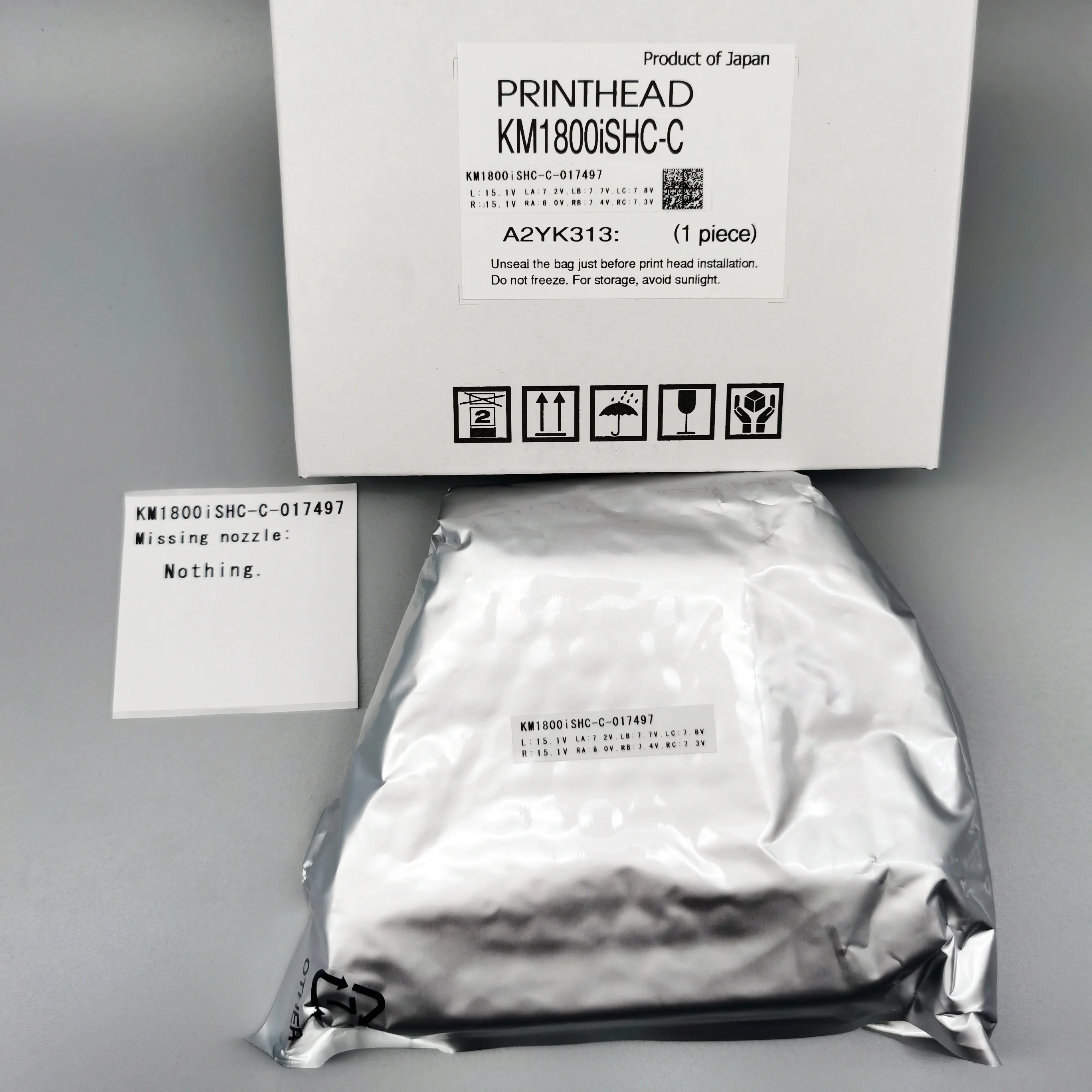 For UV Printer 100% New Original Konica KM1800 I SHC-C 3.5PL Printhead