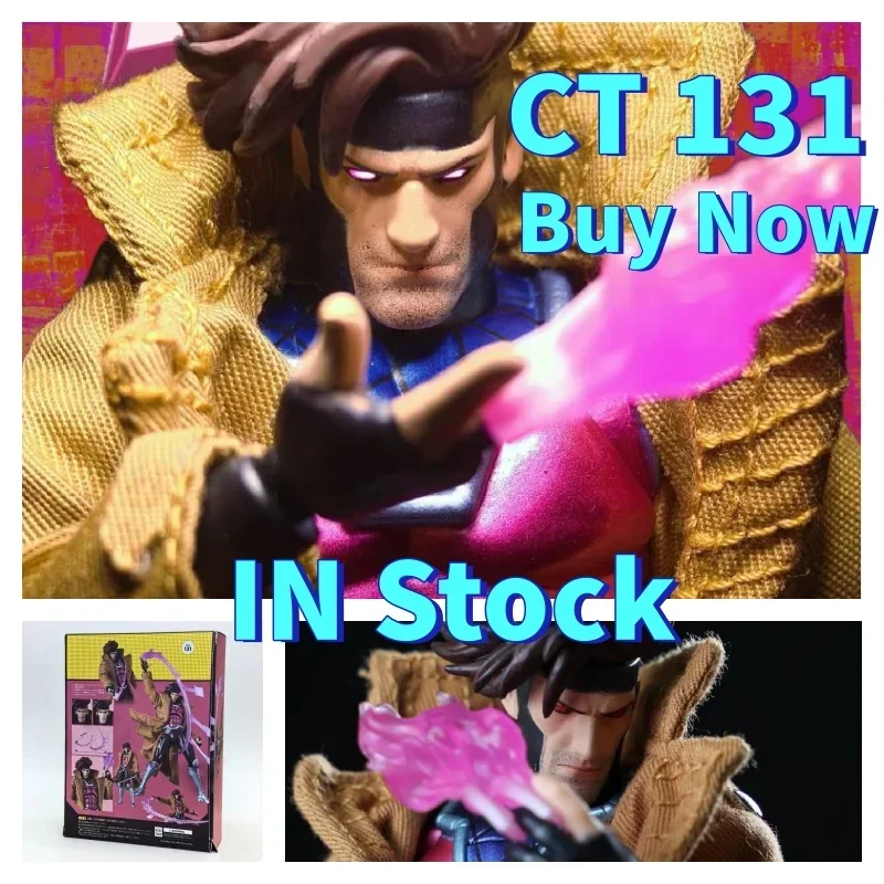 

Ct Toys Mafex 131 Gambit Action Figure X-Men The Mutant Called Anime Figurine Ko Statue Model Customized Gift Toy