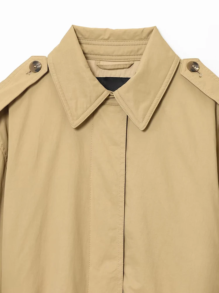 

Женская куртка-пуховик с поясом, модное однобортное пальто средней длины с воротником-стойкой и длинными рукавами, женская осенняя уличная одежда 2023 г.