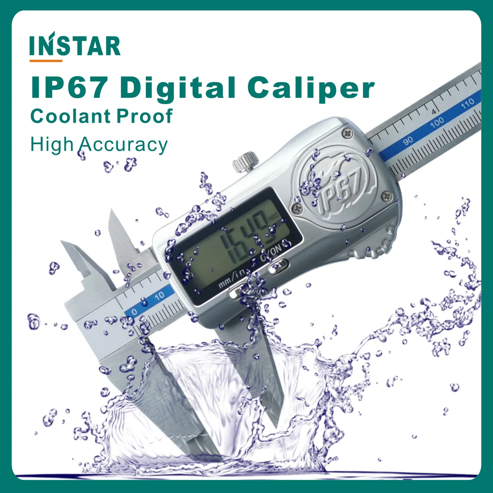 

INSTAR Electronic Vernier Caliper IP67 Coolant Proof 0-150mm/6" Industrial Quality High Accuracy IP54 Digital Caliper 0.01mm